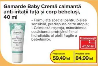 Dr.Max Gamarde Baby Cremă calmantă anti-iritații față și corp bebeluși, 40 ml Ofertă