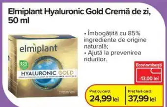 Dr.Max Elmiplant Hyaluronic Gold Cremă de zi, 50 ml Ofertă