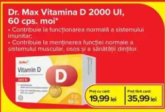 Dr.Max Dr. Max Vitamina D 2000 UI, 60 cps. moi* Ofertă