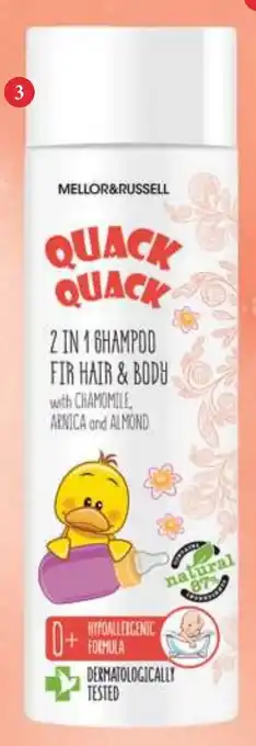 Infinity ŞAMPON 2 ÎN 1 PENTRU PĂR & CORP QUACK QUACK BABY 0+ LUNI Ofertă