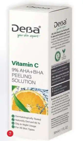 PEELING FACIAL CU VITAMINA C ȘI 9% AHA+BHA