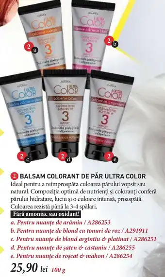BALSAM COLORANT DE PĂR ULTRA COLOR