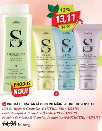 CREMĂ HIDRATANTĂ PENTRU MÂINI & UNGHII SENSUAL
