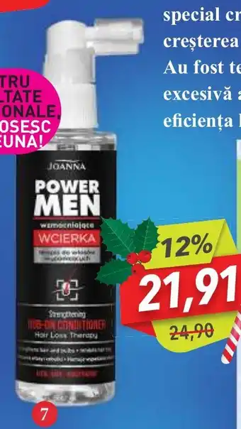 Infinity BALSAM FORTIFIANT ÎMPOTRIVA CĂDERII PĂRULUI POWER MEN Ofertă