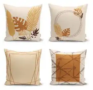 Favi Fețe de pernă portocaliu-bej în set de 4 buc. 43x43 cm - minimalist cushion covers Ofertă