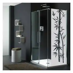 Autocolant rezistent la apă, pentru cabina de duș, ambiance bamboo