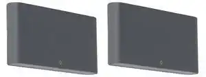 Set 2 aplice de exterior gri inchis 17,5cm cu led - batt