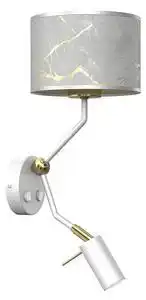 Lampă de perete senso 1xe27/40w/230v + 1xgu10/mr11/7w albă