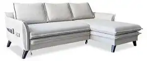 Favi Colțar extensibil cu șezlong pe partea dreaptă miuform charming charlie, bej deschis Ofertă