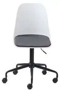 Scaun de birou unique furniture, alb