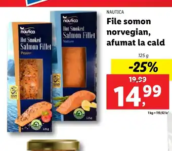 Lidl File somon norvegian, afumat la cald Ofertă