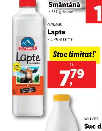 Lidl OLYMPUS Lapte Ofertă