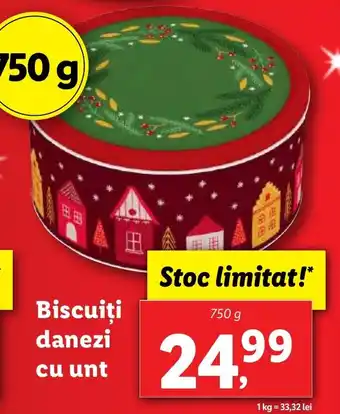 Lidl Biscuiţi danezi cu unt Ofertă