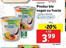 Lidl Produs bio vegan cu fructe Ofertă