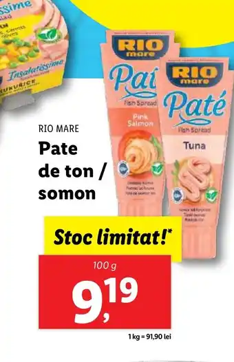 Lidl Pate de ton / somon Ofertă