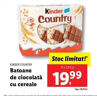 Lidl Batoane de ciocolată cu cereale Ofertă