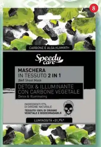 MASCĂ ȘERVEȚEL 2 ÎN 1 "SPEEDY CARE" DETOXIFIANTĂ