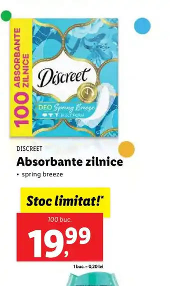 Lidl Absorbante zilnice Ofertă
