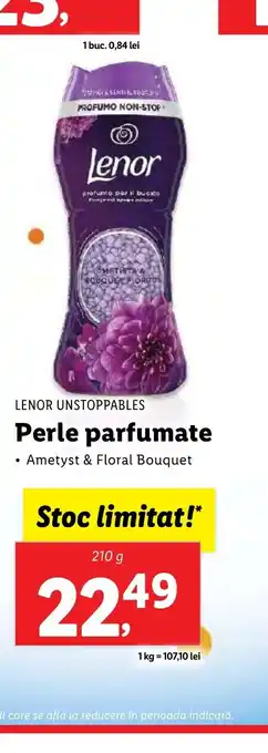 Lidl LENOR UNSTOPPABLES Perle parfumate Ofertă