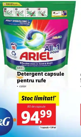 Lidl Detergent capsule pentru rufe Ofertă