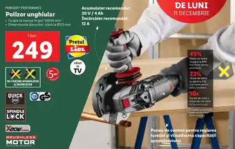 Lidl Polizor unghiular Ofertă
