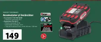 Lidl Acumulator şi încărcător Ofertă