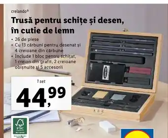 Lidl Trusă pentru schițe și desen, Ofertă