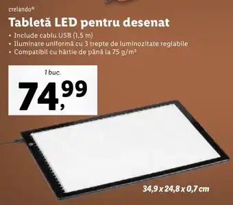 Lidl Tabletă LED pentru desenat Ofertă