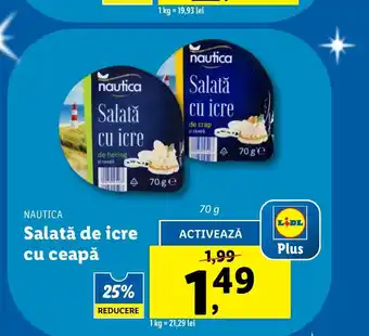 Lidl Salată de icre cu ceapă Ofertă