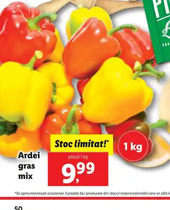 Lidl Ardei gras mix Ofertă