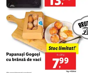 Lidl Papanaşi Gogoşi cu brânză de vaci Ofertă