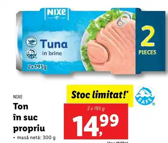 Lidl Ton în suc propriu Ofertă