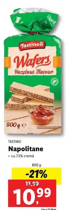 Lidl TASTINO Napolitane Ofertă