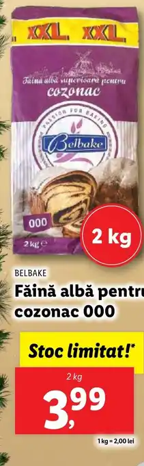 Făină albă pentru cozonac 000