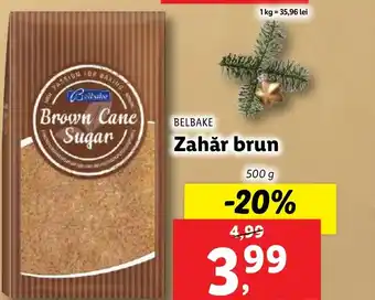 Lidl Belbake zahar brun Ofertă