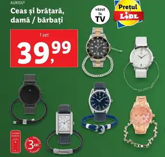 Ceas și brățară, damă / bărbați