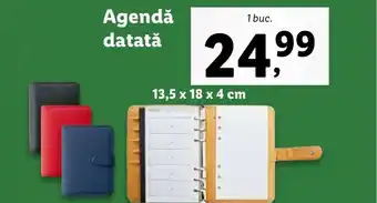Lidl Agendă datată Ofertă