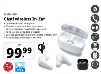 Lidl Căşti wireless In-Ear Ofertă