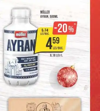 Mega Image MÜLLER AYRAN, 500ML Ofertă