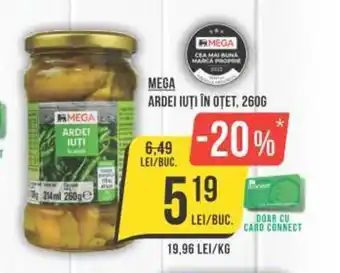 Mega Image MEGA ARDEI IUȚI ÎN OȚET, 260G Ofertă