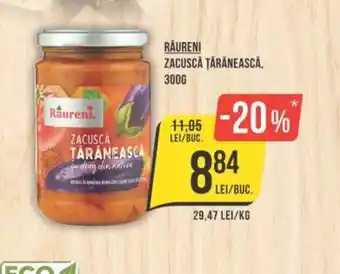 Mega Image RÄURENI ZACUSCĂ ŢĂRĂNEASCĂ, Ofertă
