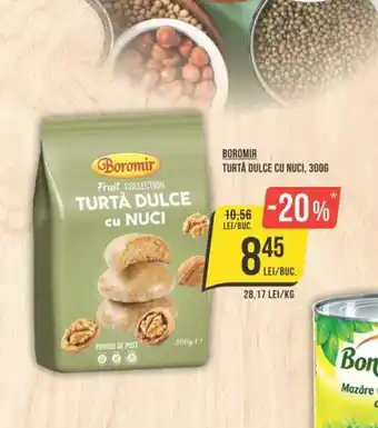 Mega Image BOROMIR TURTA DULCE CU NUCI, 300G Ofertă