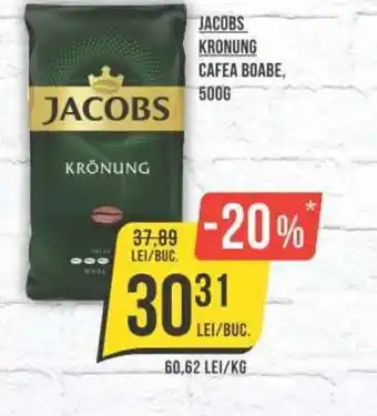 Mega Image JACOBS KRONUNG CAFEA BOABE 500G Ofertă
