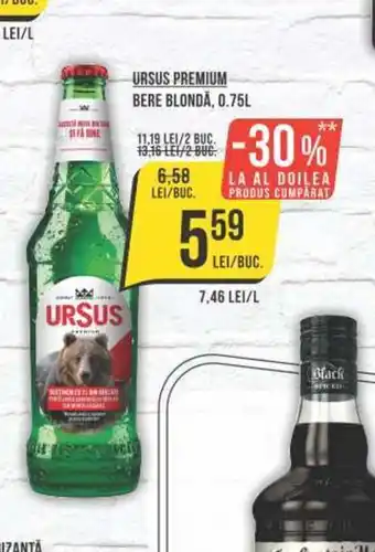 Mega Image URSUS PREMIUM BERE BLONDĀ Ofertă
