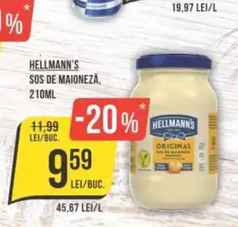 Mega Image HELLMANN'S SOS DE MAIONEZĂ, 210ML Ofertă