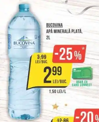 Mega Image BUCOVINA APĂ MINERALĂ PLATĂ Ofertă