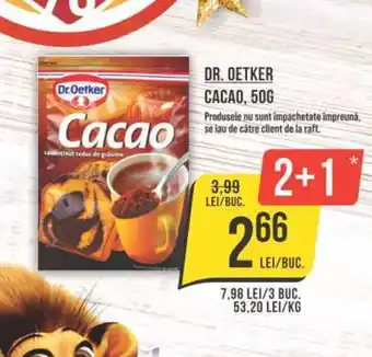 Mega Image DR. OETKER CACAO, 50G Ofertă