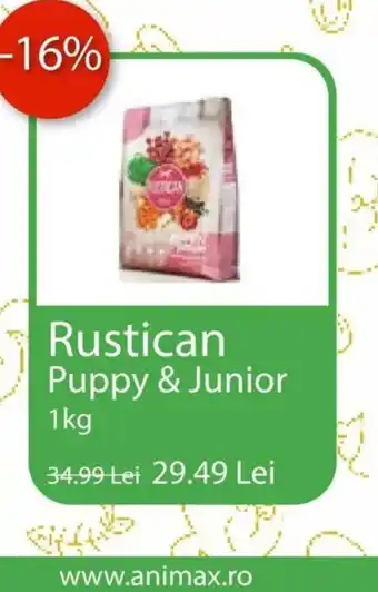 Animax Rustican Puppy & Junior Ofertă