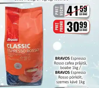 CBA BRAVOS Espresso Rosso cafea prăjită Ofertă