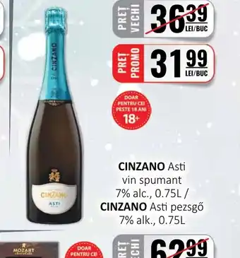 CBA CINZANO Asti vin spumant Ofertă